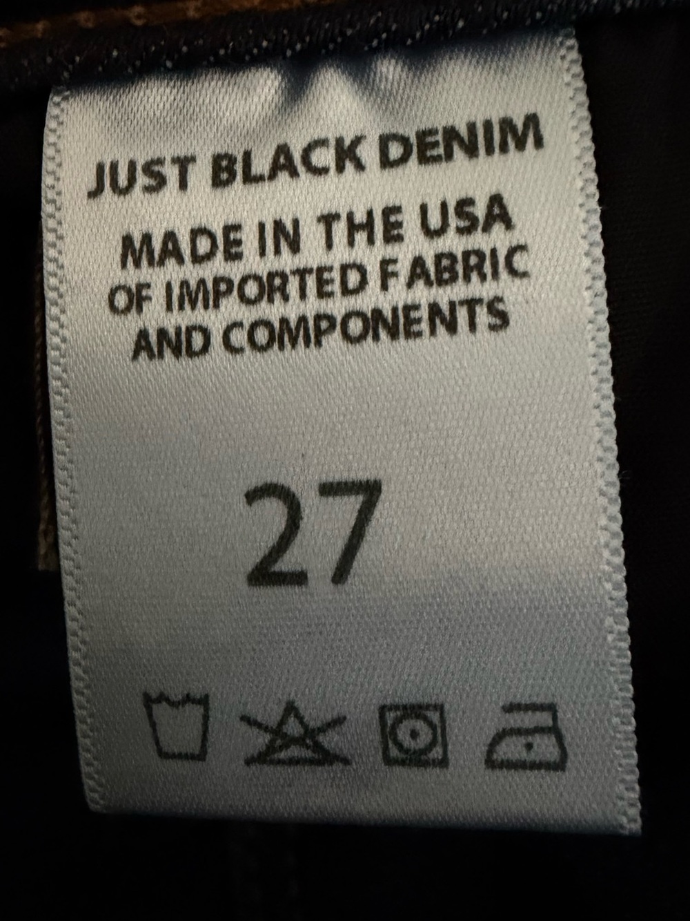 Just Black Denim Dark Blue Flare Jeans - Picture 7 of 9